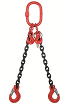 17 tonne 2 Leg Chainsling, Adjustable & c/w Latch Hooks