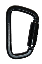 Black Twist Lock Steel Karabiner