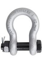9.5 Ton Alloy Bow Shackle, Safety Pin by LiftinGear.