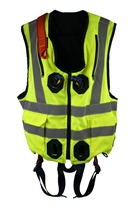 Quick Release High Visibility Jacket Safety Harness Elasticated
