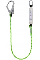 140kg Shock Absorbing Lanyard 1.75mtr c/w Scaffold Hook