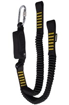Ridgegear RGL9 Twin Leg Elasticated Webbing Lanyard & Shock Absorber