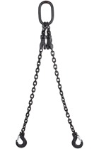 2.1 tonne Black Chainsling 2 Leg, Latch Hook
