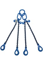 40 tonne Grade 100 4Leg Chainsling c/w Safety Hooks