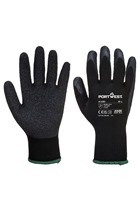 Portwest A100 Latex Grip Glove Black (10pk)