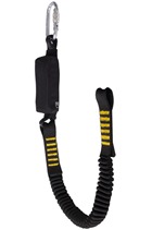 Ridgegear RGL6 Single Leg Elasticated Webbing Lanyard & Shock Absorber