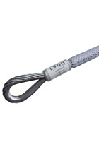 7mm Galvanised Steel Wire Anchor Strop - Clear