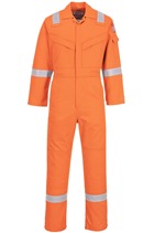 Portwest FR21 Orange Bizflame Work FR Super Lightweight Anti-Static Coverall