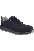 Portwest FT08 Black/Grey Compositelite Wire Lace Safety Trainer Knit S1P