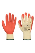 Portwest A100 Latex Grip Glove Orange (10pk)