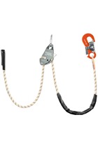 Heightec PIRANHA Adjustable Lanyard 2mtr, 3mtr, 5mtr - Screw Link & Safety Hook