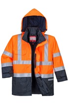 Portwest S779 Orange/Navy Bizflame Rain Hi-Vis Multi-Protection Jacket
