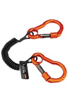 SQUIDS 3166 0.9kg Coil Tool Lanyard Dual Carabiners