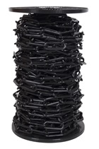10mm BLACK Plastic Link Chain x 20mtr Reel