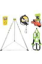 Confined Space Rescue Kit c/w Fall Arrest / Retrieval Winch,Gas Detector, Breathing Apparatus.