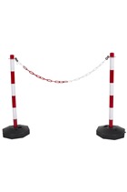 Plastic Chain Post Set (x2) with 3mtrs of Chain