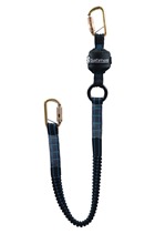 Safehold 1.8mtr Elasticated Shock Absorbing Lanyard with Double Lock Karabiners