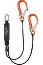 Heightec L02M TENSOR Twin Lanyard - Oval c/w Scaffold Hooks