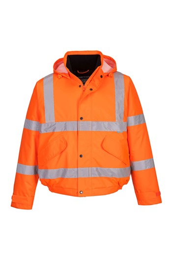 Portwest S463 Hi-Vis Winter Bomber Jacket Orange