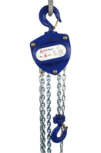 LiftinGear 3 tonne single-fall chain block