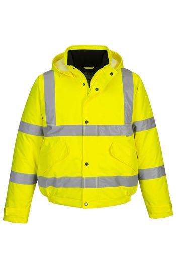 Portwest S463 Hi-Vis Winter Bomber Jacket Yellow