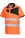 Portwest PW212 Short Sleeve Hi-Vis Cotton Comfort Polo Shirt Orange/Black