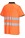 Portwest PW212 Short Sleeve Hi-Vis Cotton Comfort Polo Shirt Orange/Black