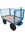 1tonne Heavy Duty Site Trolley c/w Solid Wheels and Removable Mesh Sides