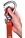 Ergodyne SQUIDS 3149 36kg Heavy Duty Tool Lanyard c/w XL Locking Karabiner and Swivel Karabiner