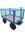 1tonne Heavy Duty Site Trolley c/w Solid Wheels and Removable Mesh Sides