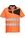 Portwest PW212 Short Sleeve Hi-Vis Cotton Comfort Polo Shirt Orange/Black
